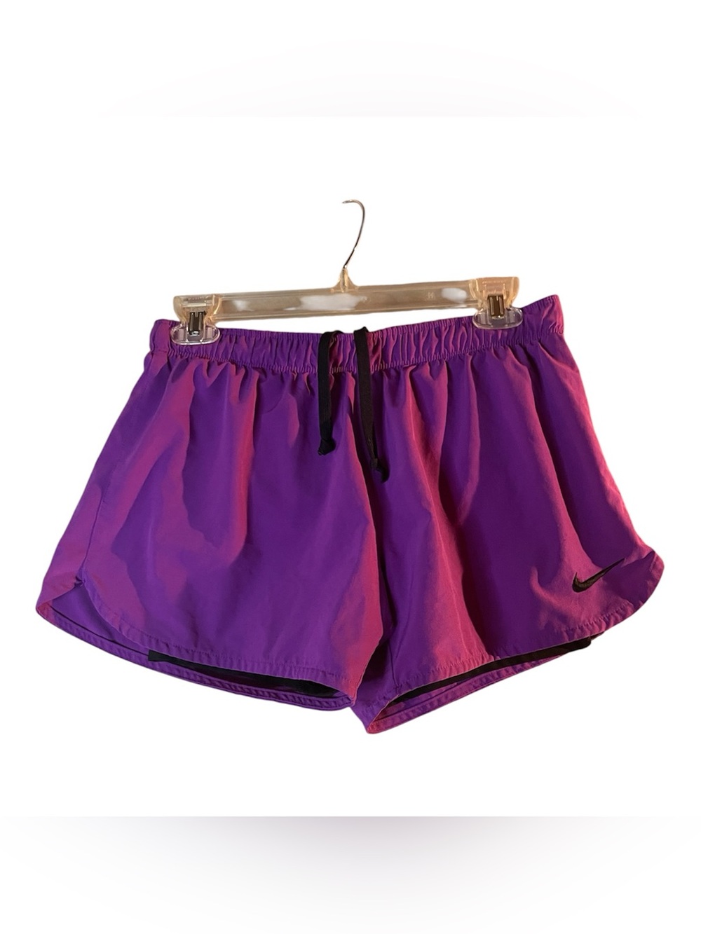 Nike Fushia Women's Athletic Shorts with Black Drawstring
